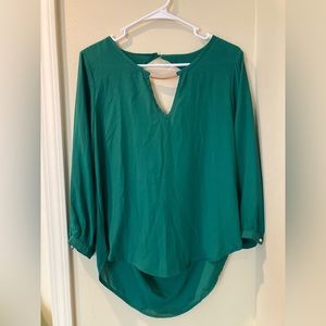 Meraki medium green blouse, like new.